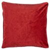Velvet punainen tyynynpäällinen.
