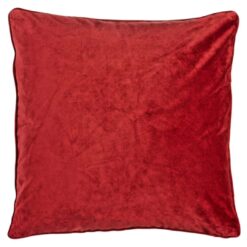 Velvet punainen tyynynpäällinen.